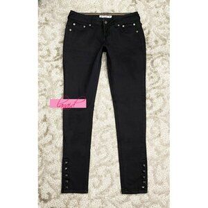 Hot Topic Studded Studs Black Edgy Gothic Grunge Punk Skinny Slim Jeans Y2K 5
